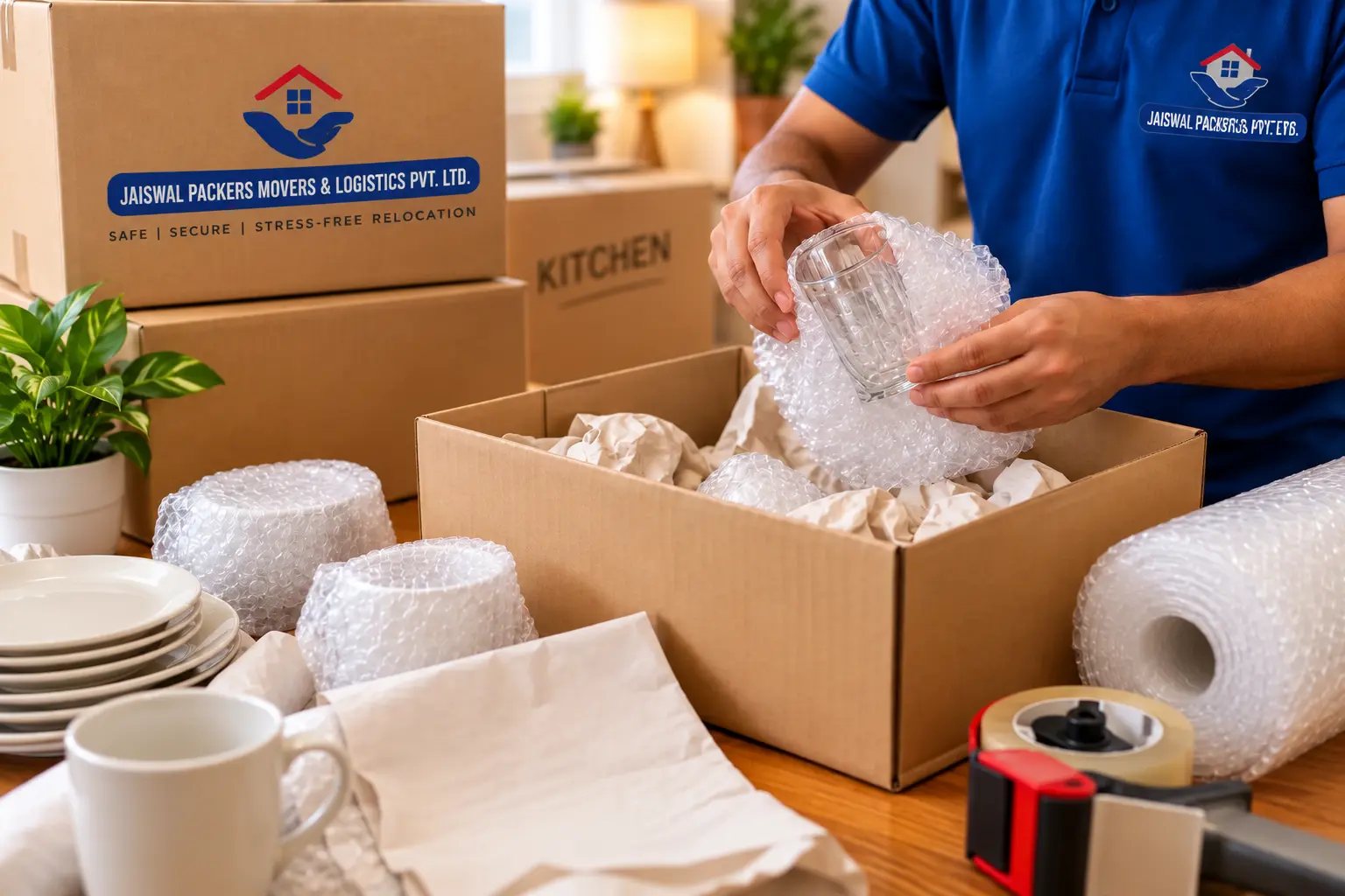 Packing home appliances safely before shifting
