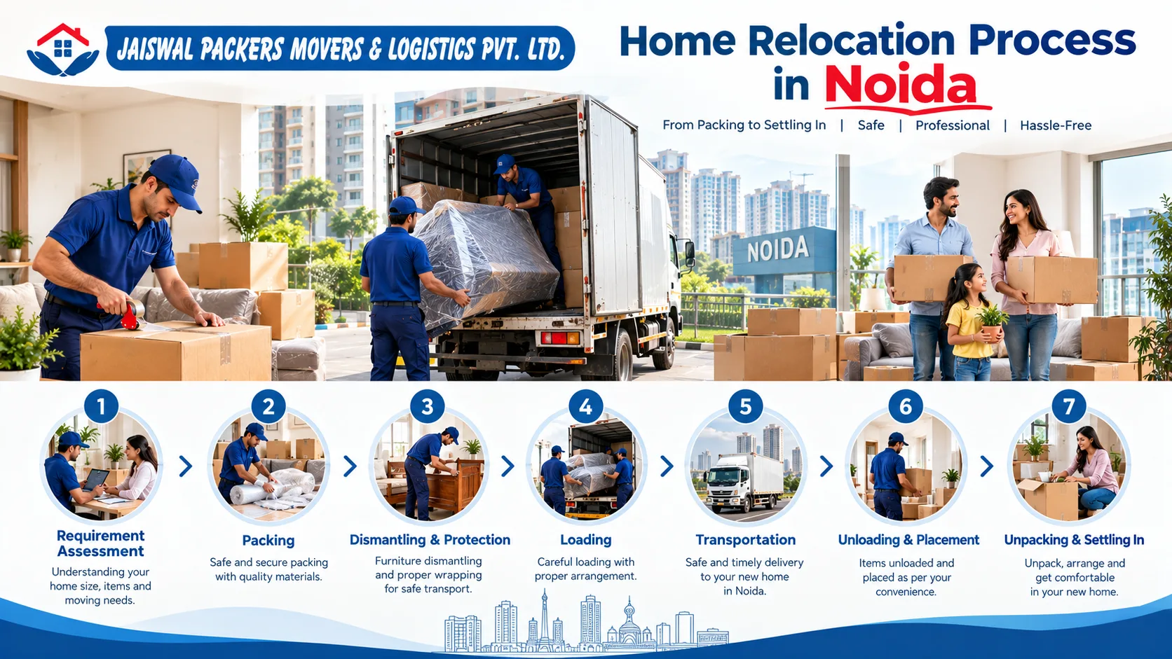Home relocation process in Noida