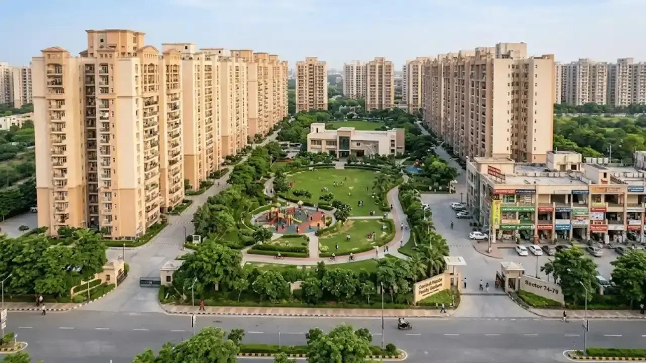 Different residential areas and sectors of Noida